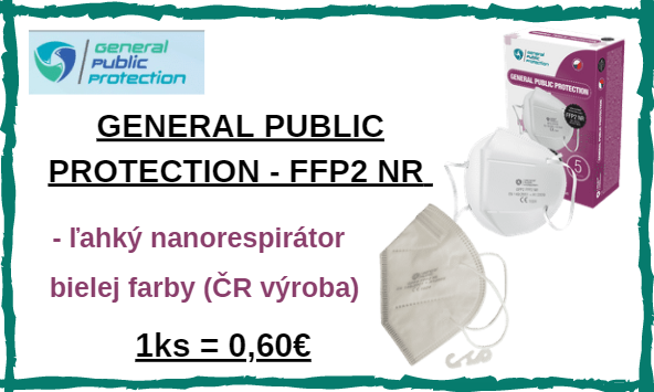 General Public Protection - respirátor FFP2 NR (1ks)